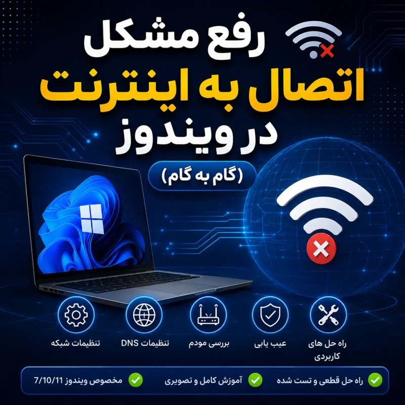 رفع مشکل اتصال در ویندوز